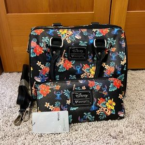 Loungefly Original Heart Stitch Purse and Matching Wallet